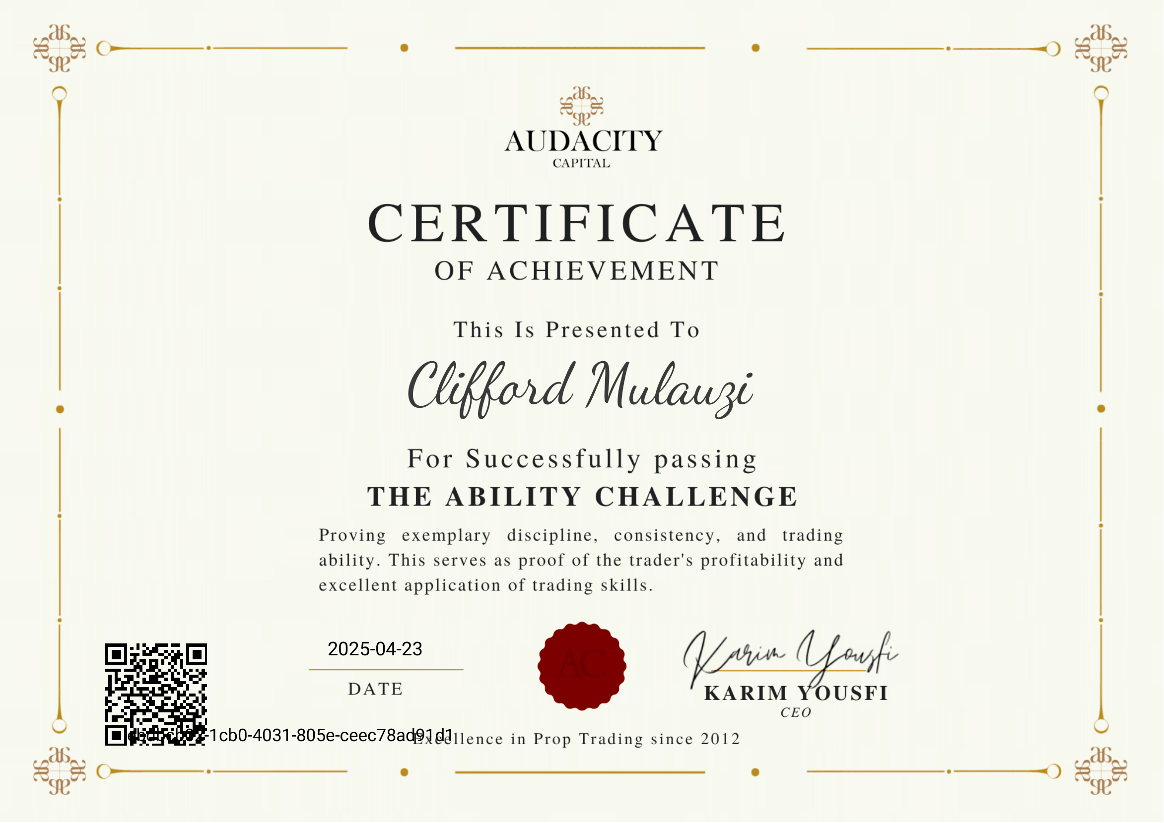 certificates